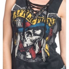 AFFLICTION Womens TANK TOP T-Shirt SEPTEMBER RAIN